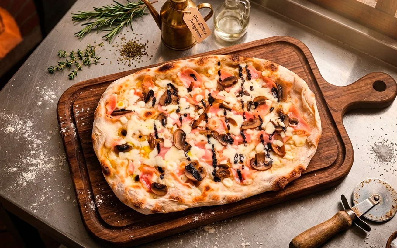 Productfoto van Pinsa Romana Boscaiola — Pinsa Italia